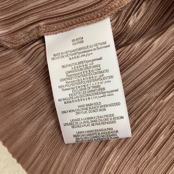 BCBG • Metallic Rose New Years Party Pocket Pleated Mini Skirt - Picture 7 of 11